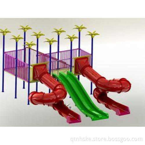 Kid Water Slides Water Play Equipment Small Water Slide For